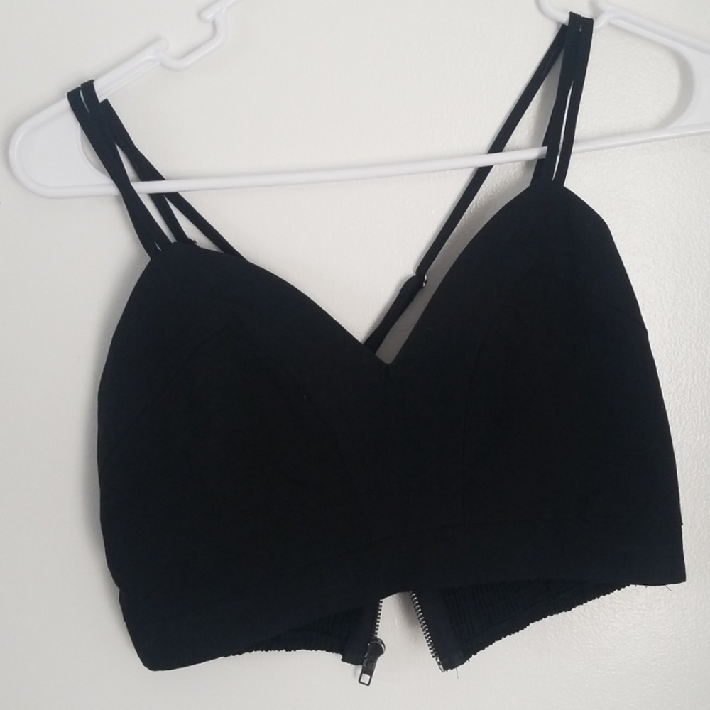 Black crop top